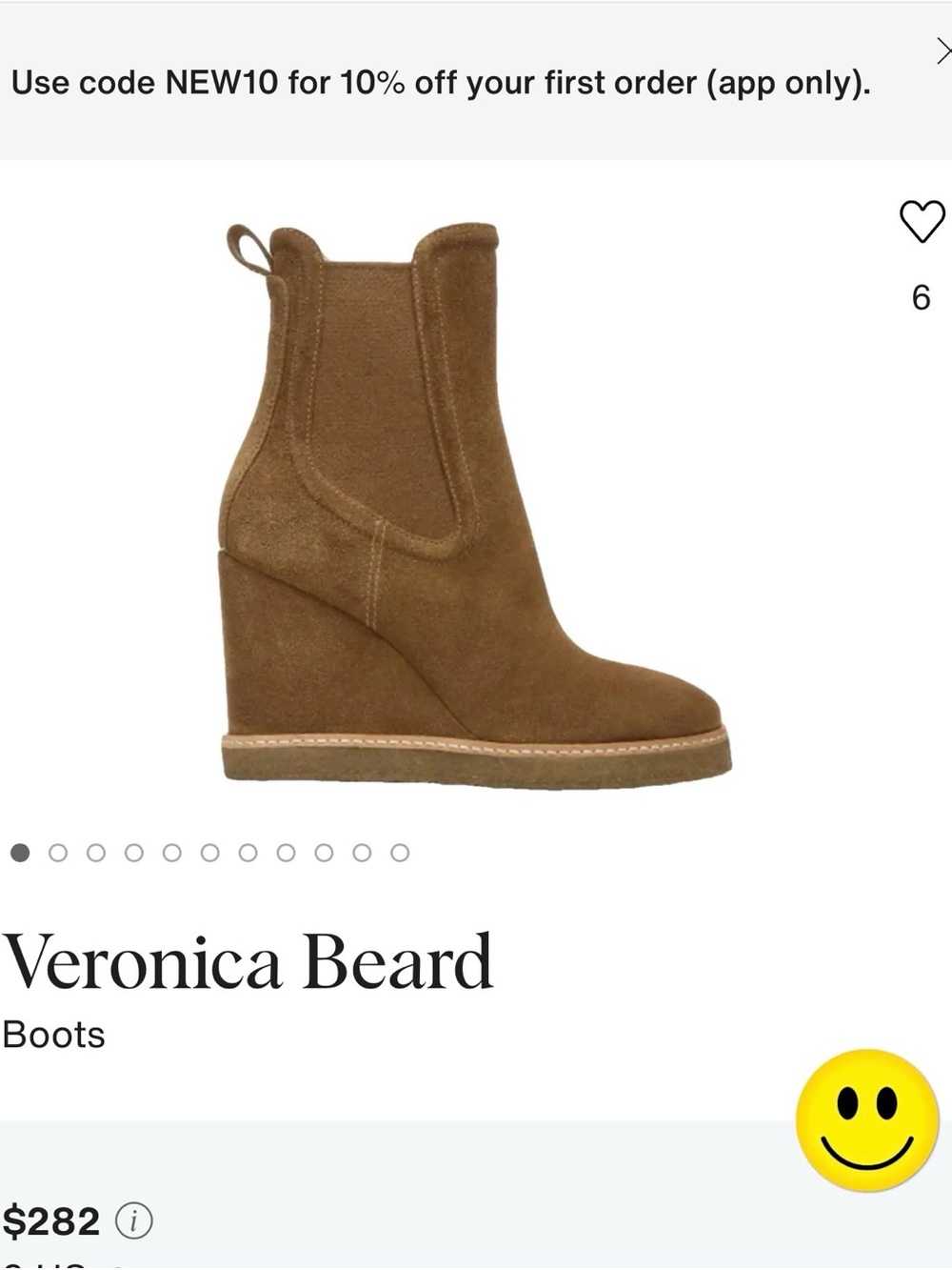 Veronica Beard Brown Suede Wedge Chelsea Ankle Boots